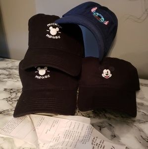 SET OF 4 Disney Hat's